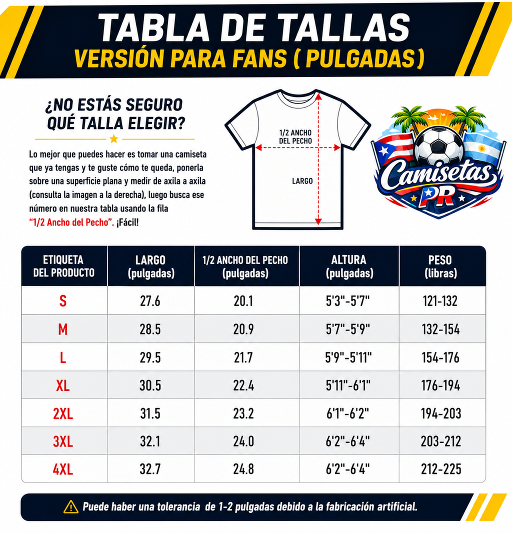 Tabla de talles