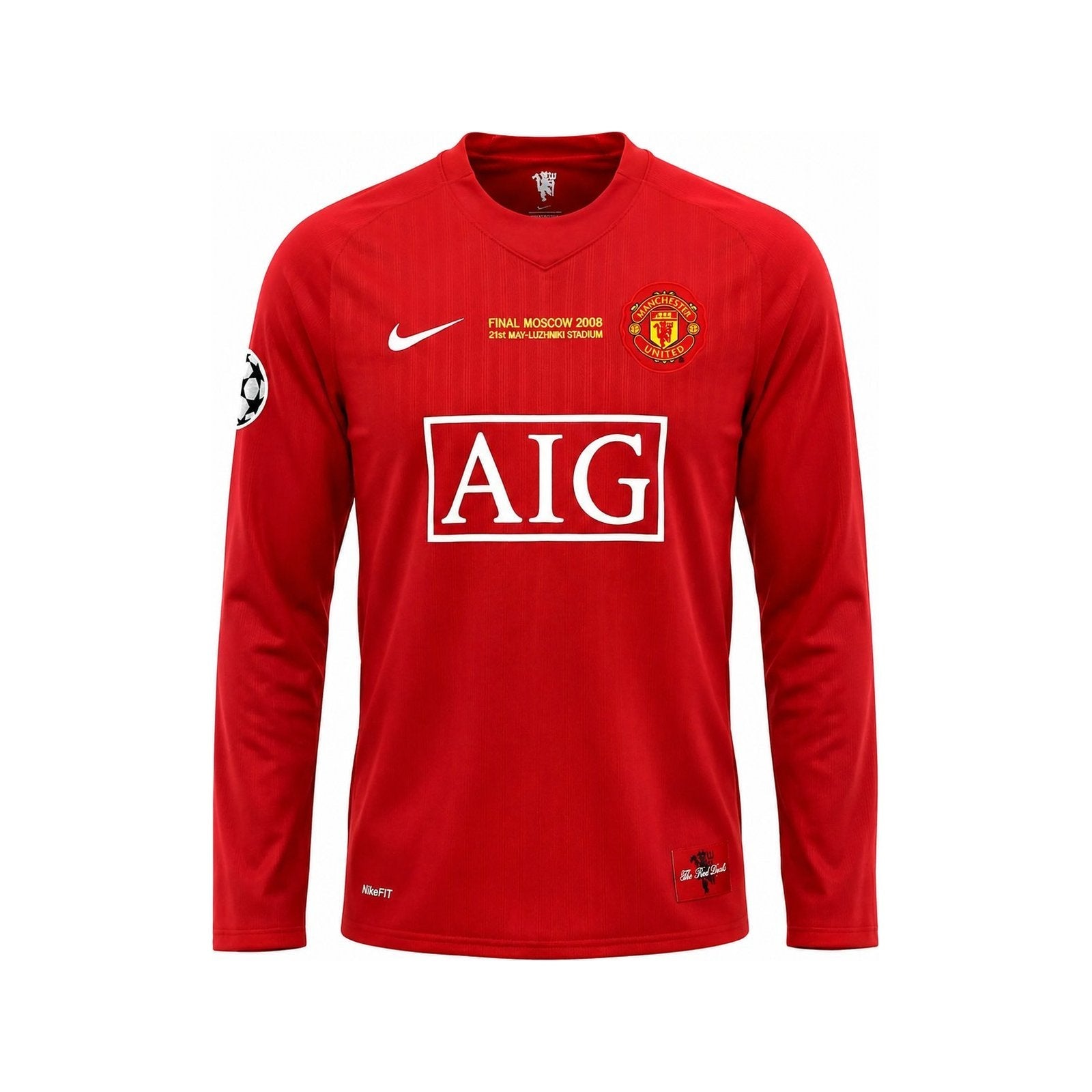 Manchester United Ronaldo 2008 Home (manga larga) - frente