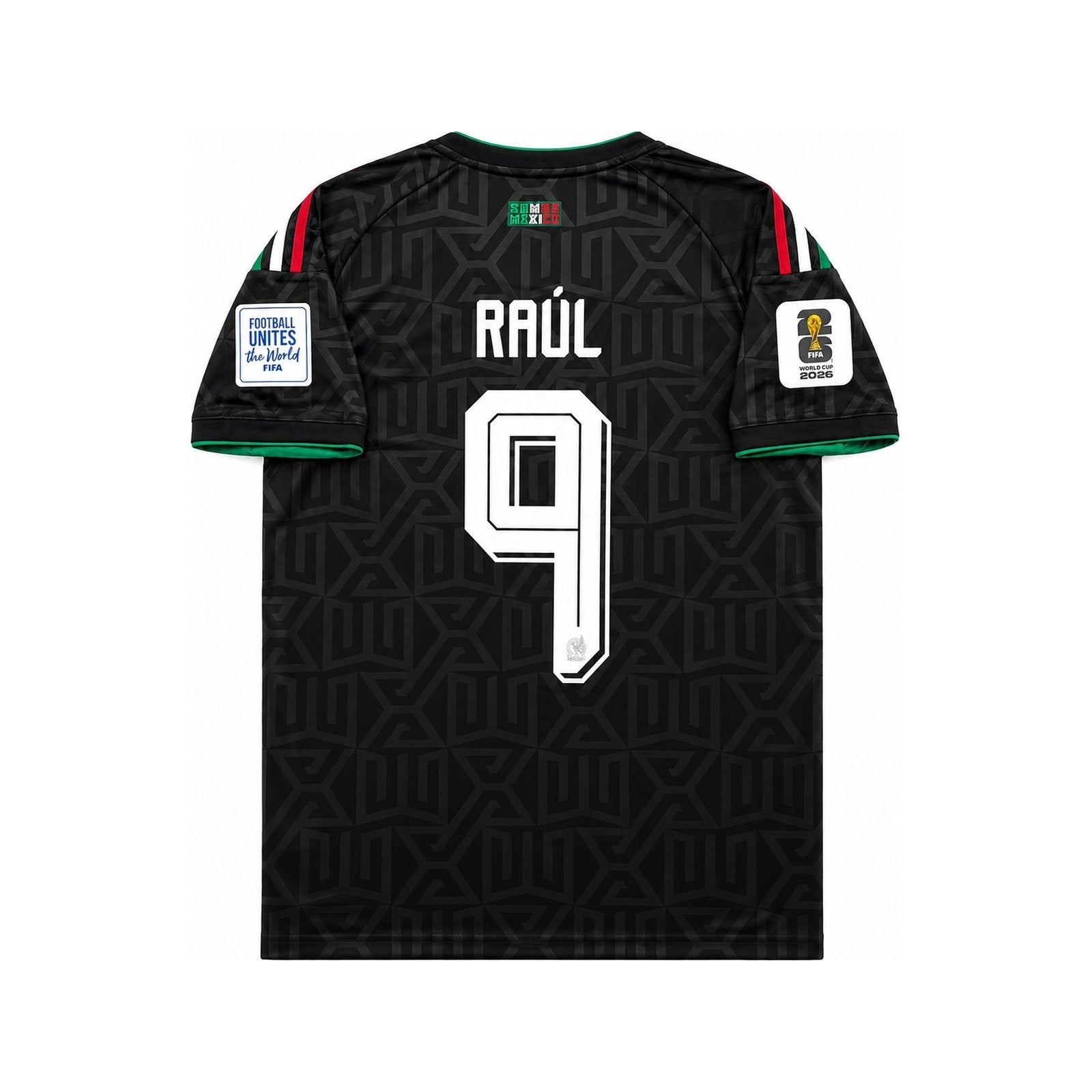 México Raúl 2026 Away Negra - dorso